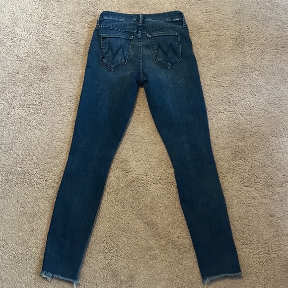 Mother jeans size 25 high waisted looker ankle fray - Picture 4 of 5